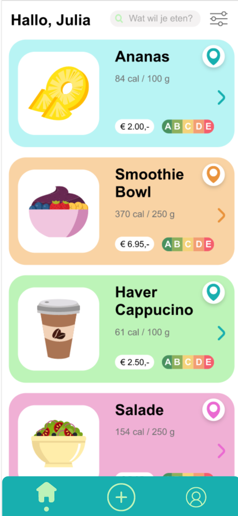 Foodie wijzer scherm 4